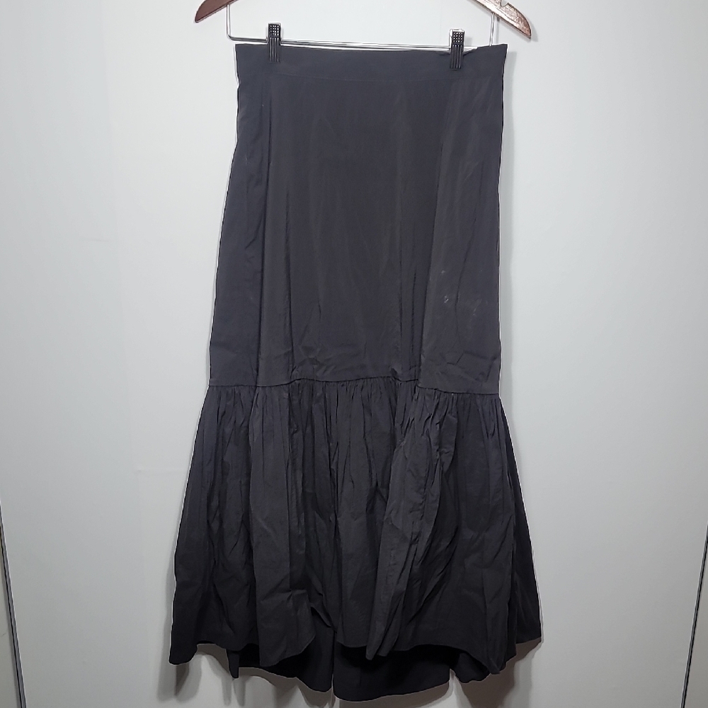 H&M High Low Elegant Black Midi Skirt